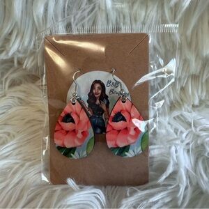 🎀 2/$10 Custom Made Floral Tear Drop Sublimation Earrings